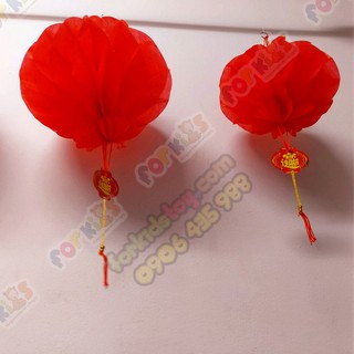 Lồng đèn tết trang trí, Đèn lồng xếp đỏ