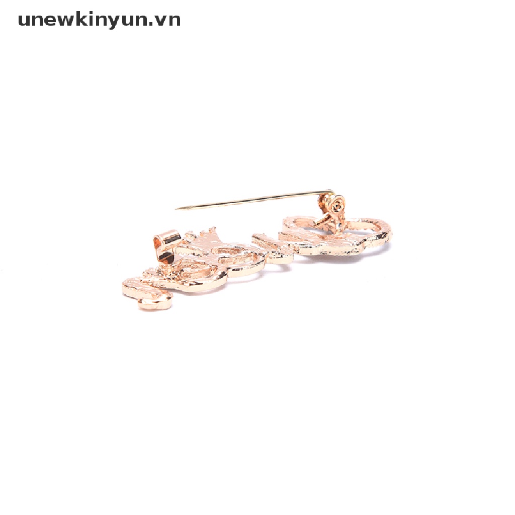 Trâm Cài Áo Hình Vương Miện Có Đính Đá Hợp Thời Trang Cho Nữ