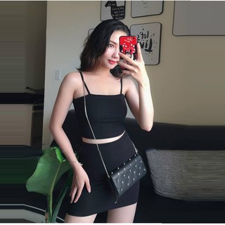 Set Chân Váy Kèm Áo Dây CRT