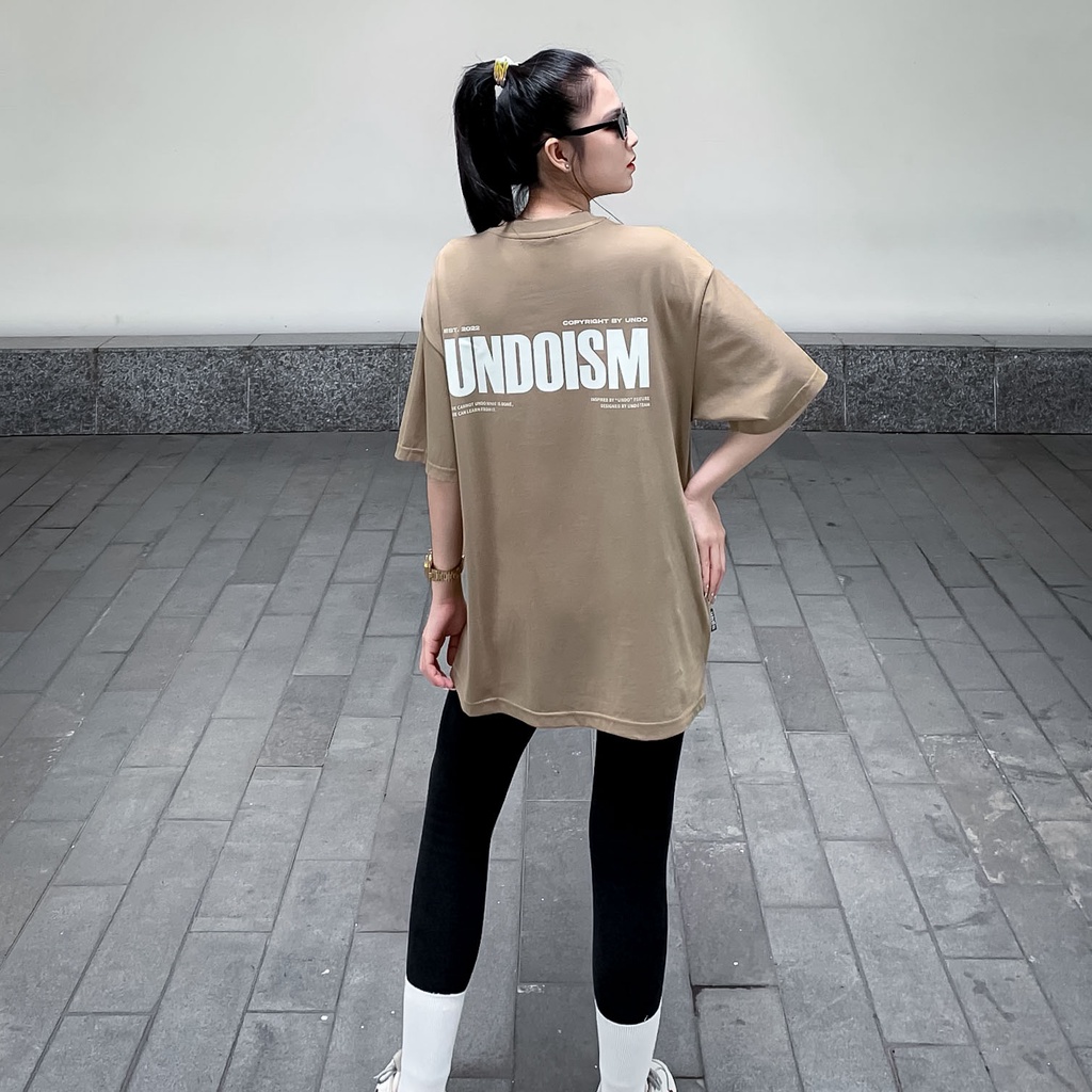 Áo Thun Unisex Undo Undoism Màu Cafe 100% Cotton - Local Brand Chính Hãng