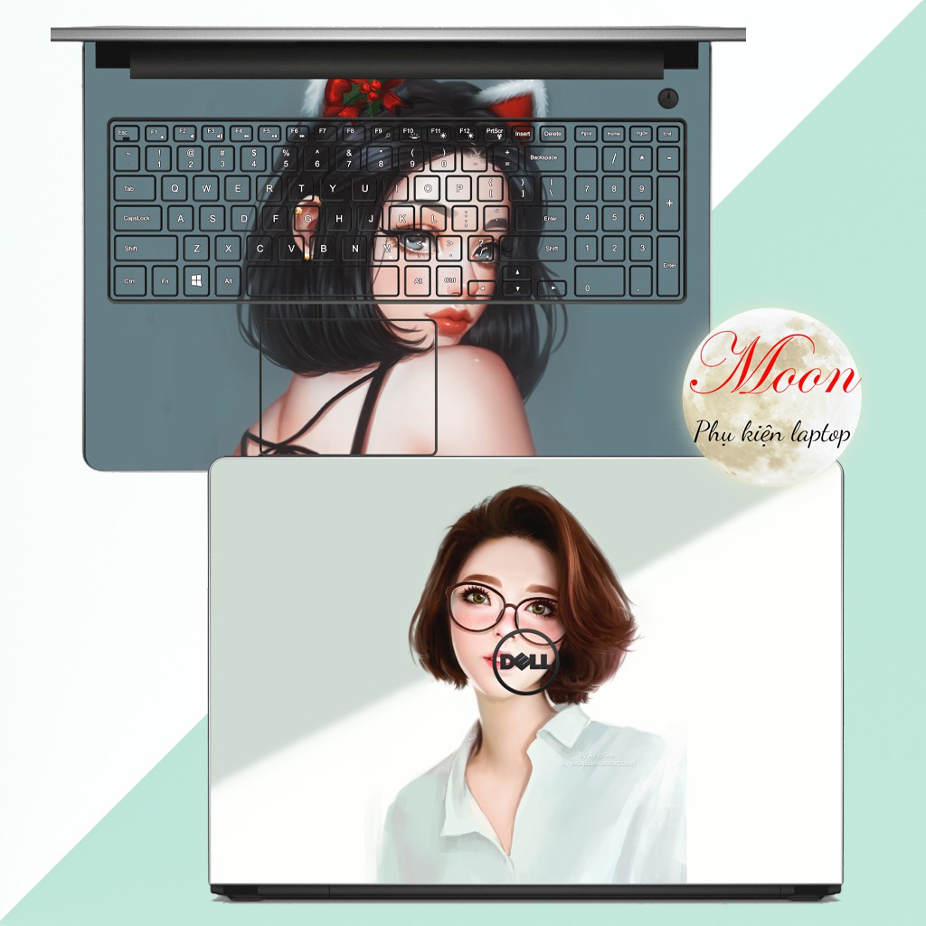 [GIRL 4] In Theo Yêu Cầu Skin Laptop- Miếng Dán Bảo Vệ laptopFull Các Dòng Như: Dell, Hp, Acer, Asus, Macbook,...