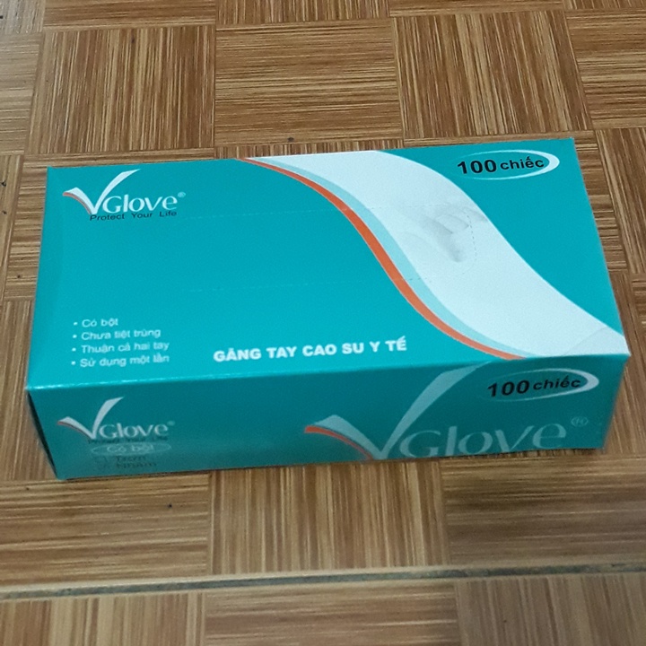 Găng tay y tế có bột hộp 100 cái