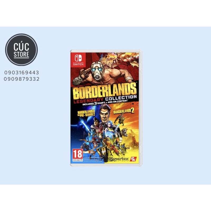 Băng chơi game Nintendo Switch: Boderlands Legendary Collection