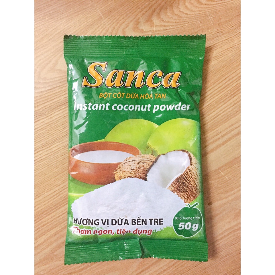 Bột nước cốt dừa Sanca 50g