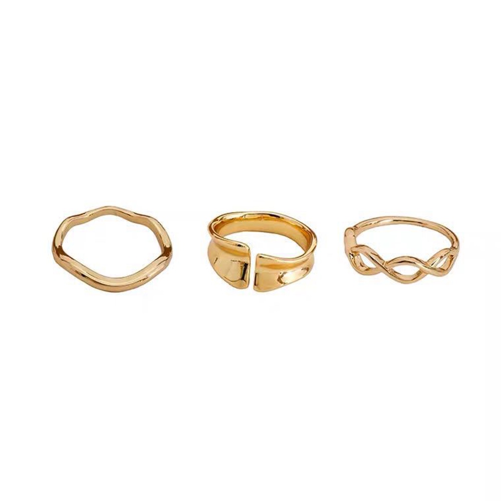 Set 3 Nhẫn Đeo Khớp Ngón Tay Phong Cách Retro Cho Nữ