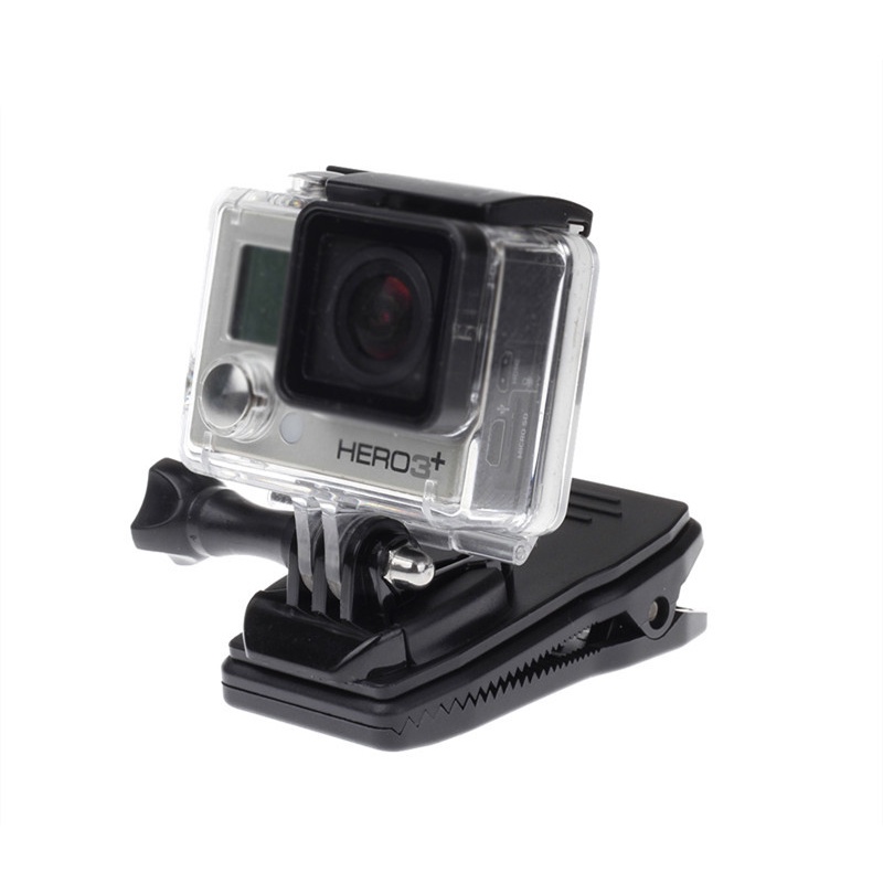 Kẹp Gắn Ba Lô Xoay 360 Độ + Móc Chữ J Cho GoPro Hero 8 9 10