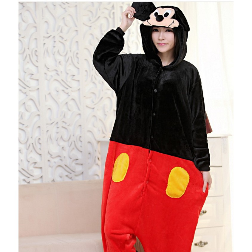 Kigurumi Bộ Đồ Ngủ Liền Thân Hóa Trang Chuột Linh Vật Anime Dễ Thương Cho Nữ