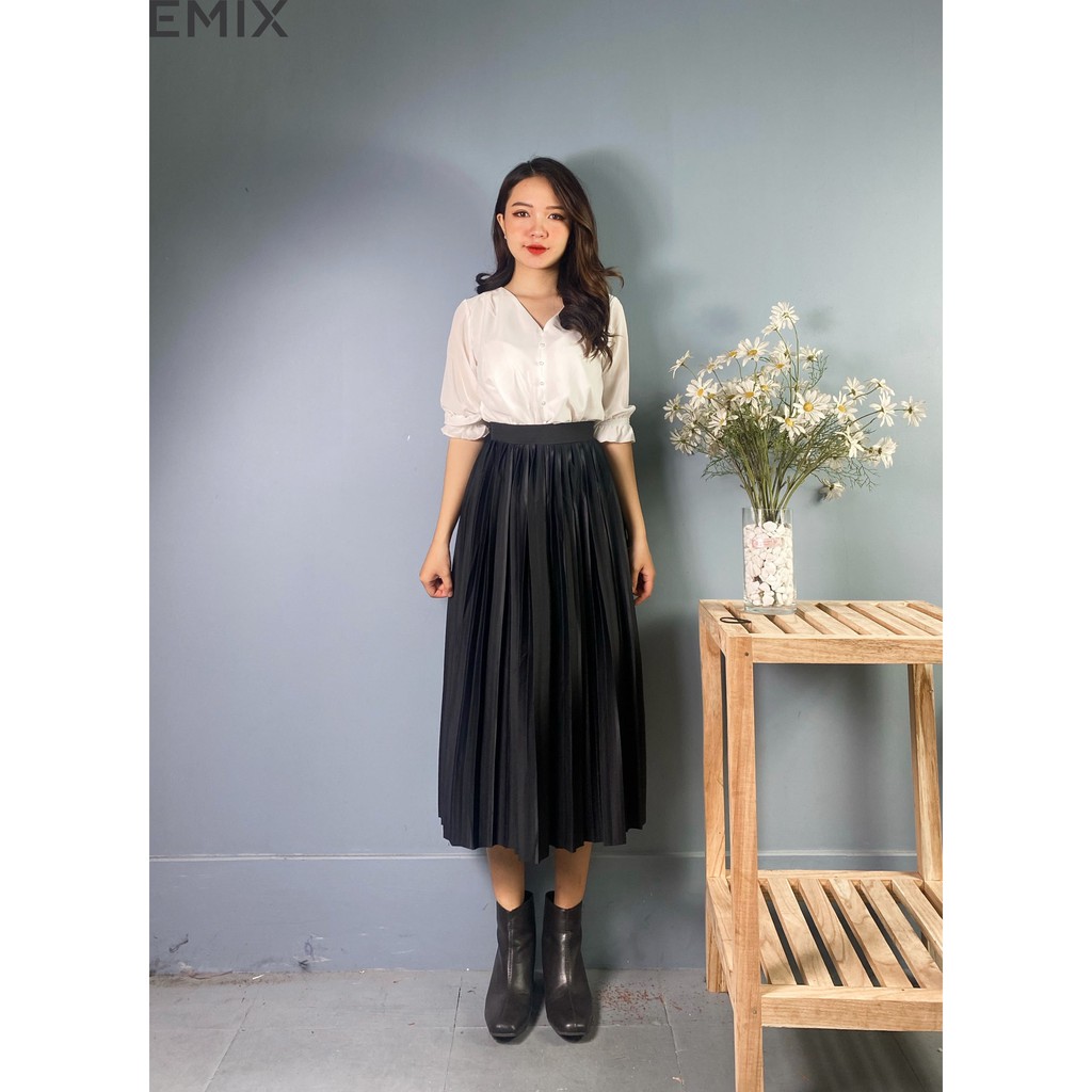 Chân Váy Xếp Ly Dáng Dài EMIX | BigBuy360 - bigbuy360.vn
