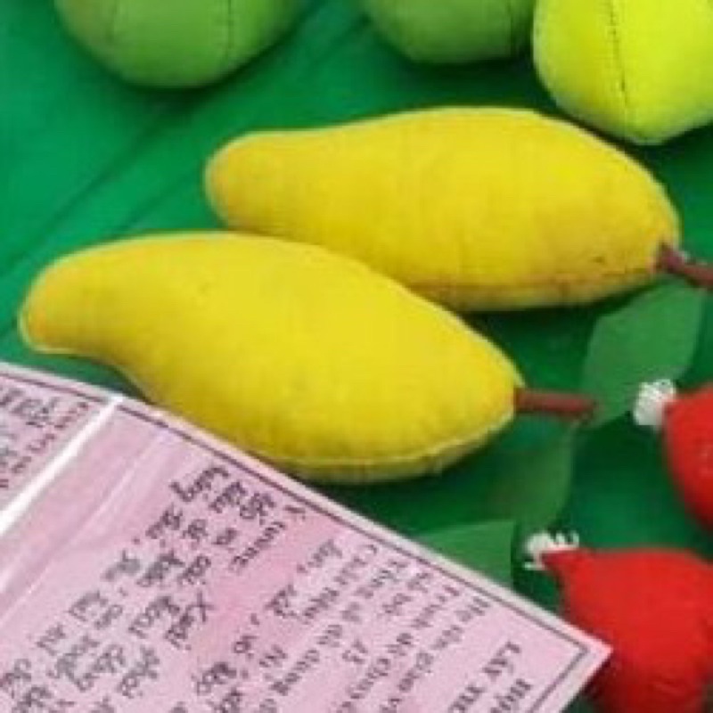 Quả Xoài Bằng Vải Nỉ- Đồ Dùng Mầm Non Bằng Nỉ