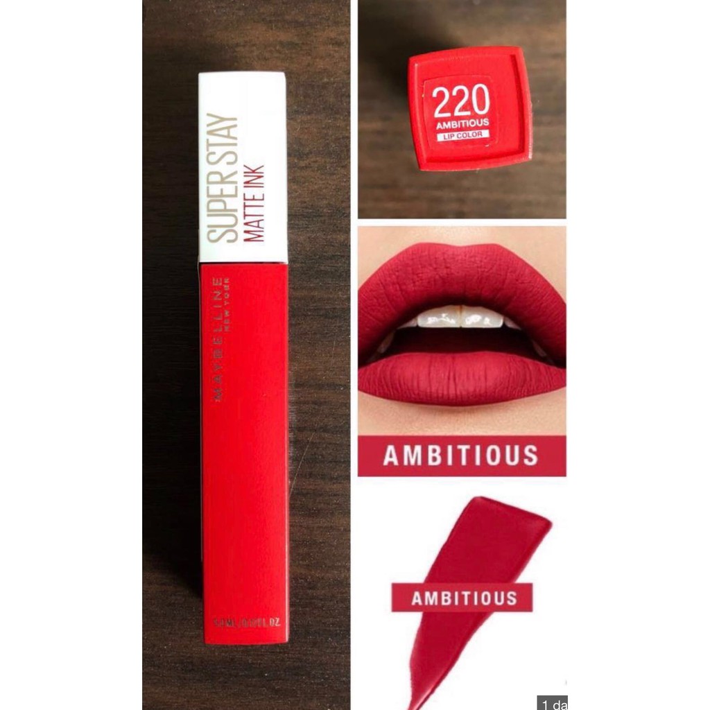 Son Maybelline Superstay Lipstick Màu 220