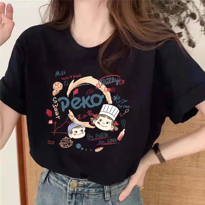Korean version of loose fashion print trend short-sleeved T-shirt woman