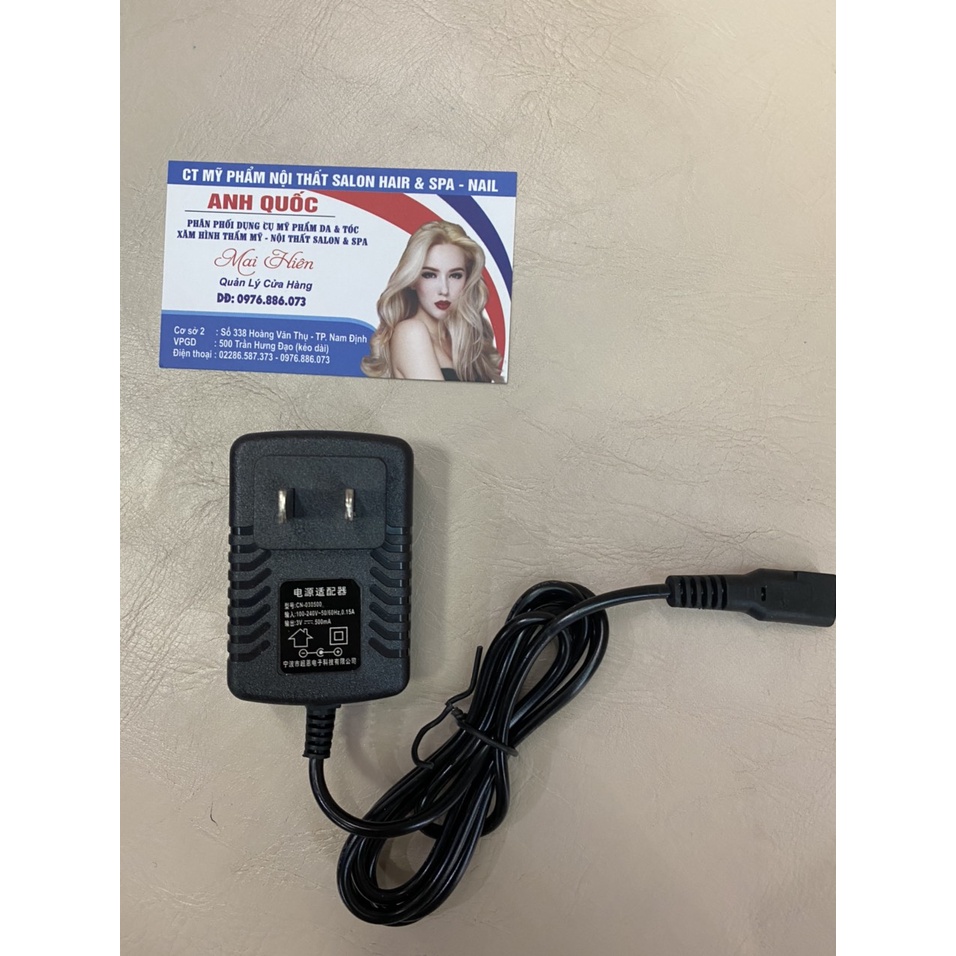 Dây sạc tông đơ 3V-500mA dành cho tông đơ phổ thông