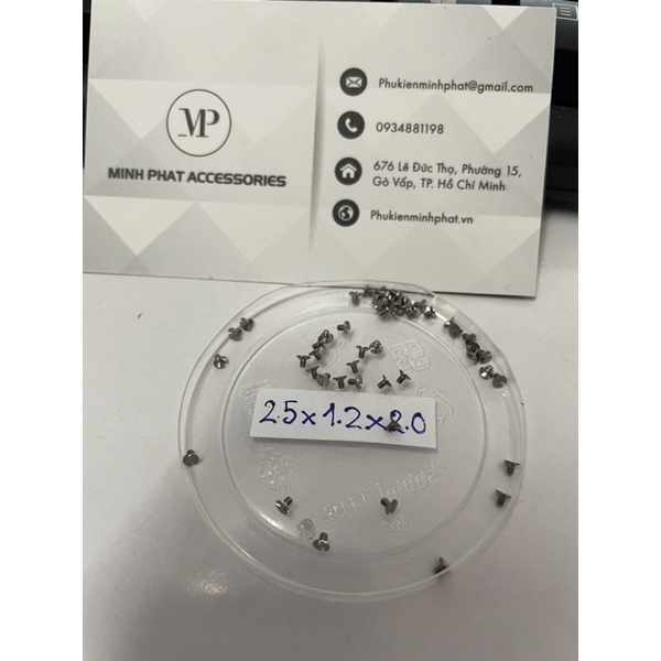 Ốc gắn đồng hồ Hublot cao cấp đủ size kèm tovit thay dây