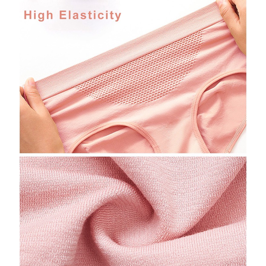 Quần lót tam giác giữ ấm kết cấu tổ ong chất liệu cotton cho nữ | BigBuy360 - bigbuy360.vn