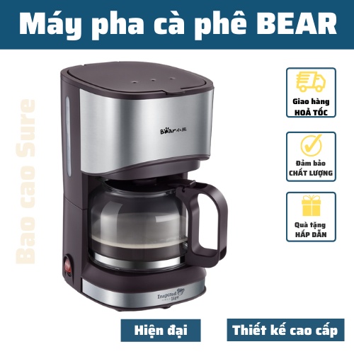 Máy pha cà phê mini tự động BEAR KFJ-A07V1 pha Espresso cafe rang xay nguyên chất cao cấp sang trọng dùng tại nhà