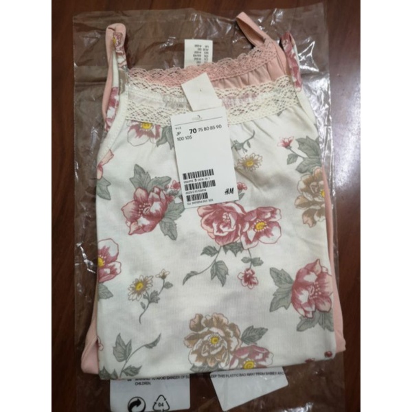 Set 2 body hai dây cho bé H&M Auth HM