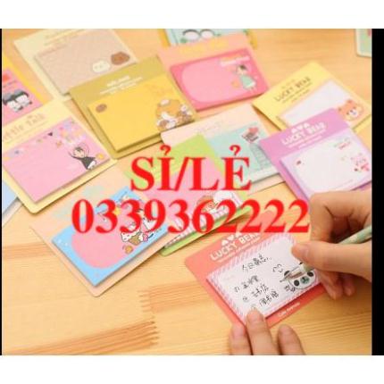 [ HAIANHSHOP ] Giấy Note Ghi Chú Hình Chữ Nhật - Giấy Note Hoạt Hình Nhiều Mẫu Đáng Yêu Trang Trí Sổ Duashop &gt;