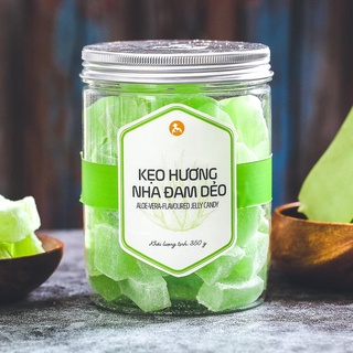 Kẹo hương nha đam dẻo L'angfarm, 350g, hũ, mẫu nắp nhôm
