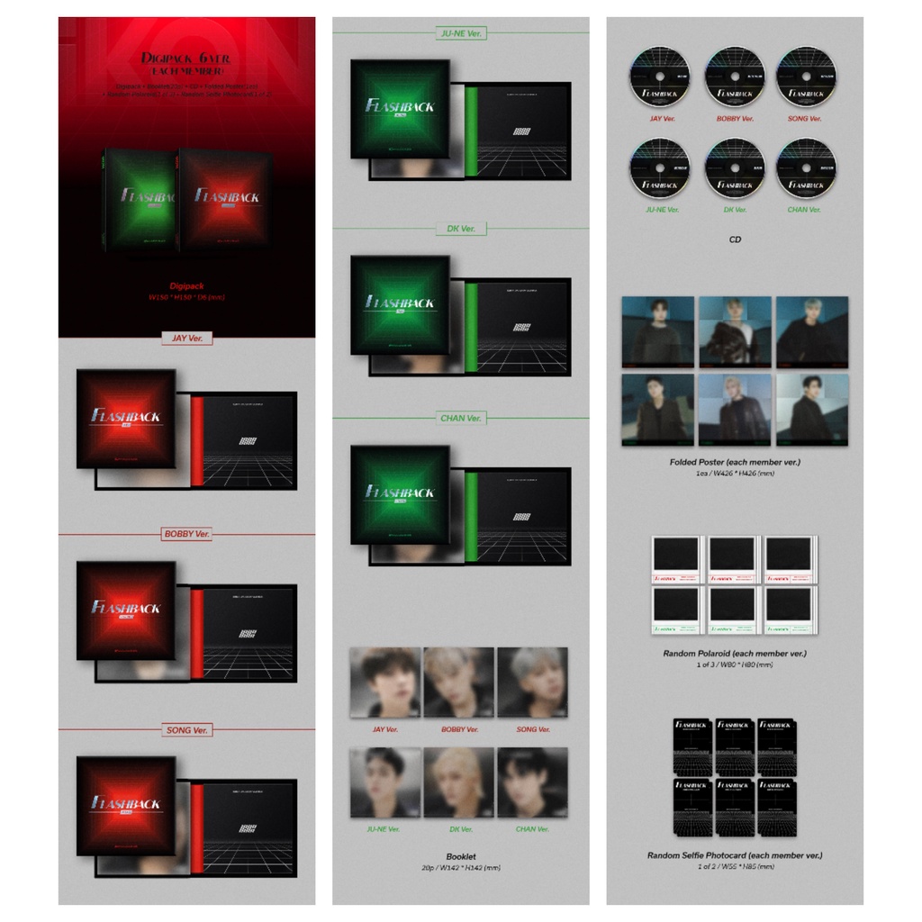 Album iKON - FLASHBACK (digipack) + Quà 1 ảnh khổ A5 hình bias (ghi chú khi đặt hàng)