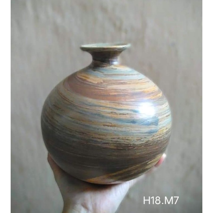 HÚT LỘC SỨ BÁT TRÀNG, H18.M7. HOA ĐẮP NỔI
