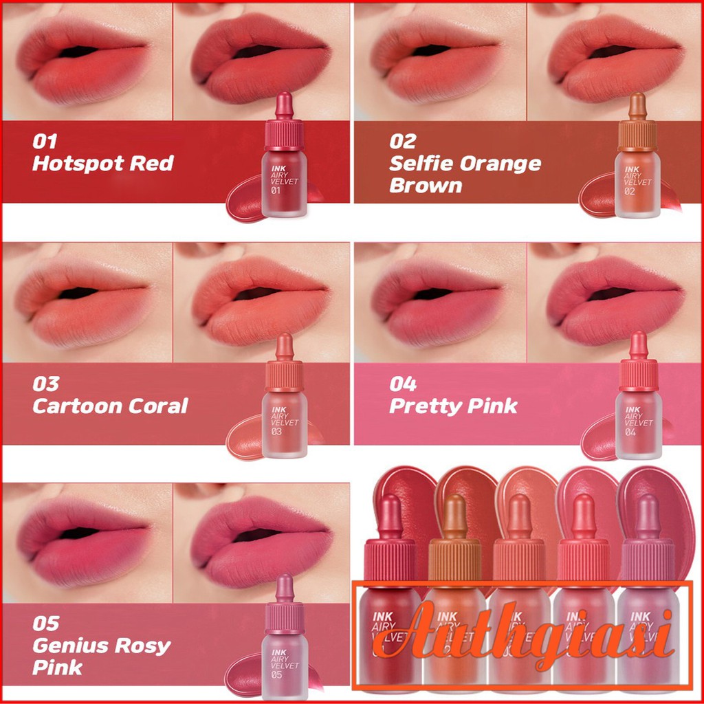 Son Kem Lì Peripera Ink Airy Velvet Tint 2019 4g Cực Kì Nhẹ Môi | BigBuy360 - bigbuy360.vn