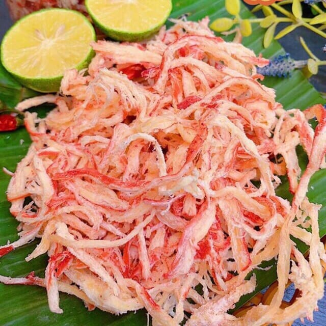 GÓI 500g MỰC ĐÀ NẴNG XÉ SỢI HẤP NƯỚC DỪA CAO CẤP