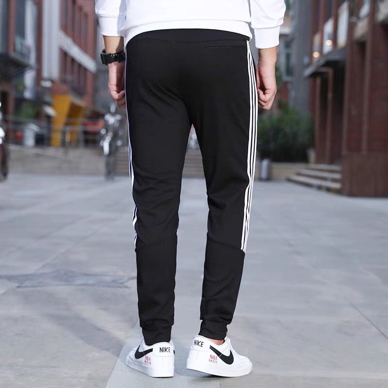 Quần jogger thể thao nam nữ ống bó thu đông hot 2021 chất UMI co dãn