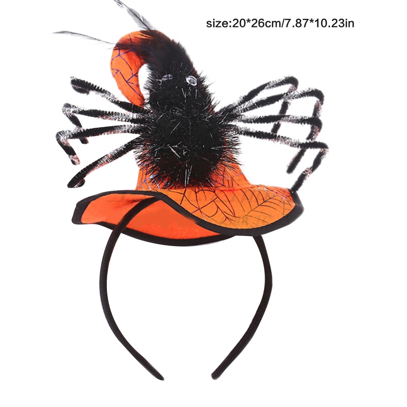 Flgo Băng Đô Cài Tóc Hình Nón Phù Thủy Trang Trí Lễ Halloween