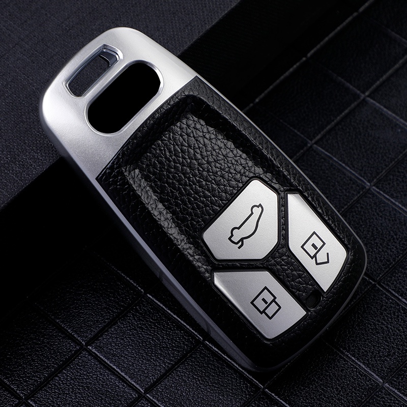Bao Da TPU Bảo Vệ Chìa Khóa Điều Khiển Từ Xa Cho Xe Hơi Audi A4 B9 Q5 Q7 TT TTS 8S 2016 2017