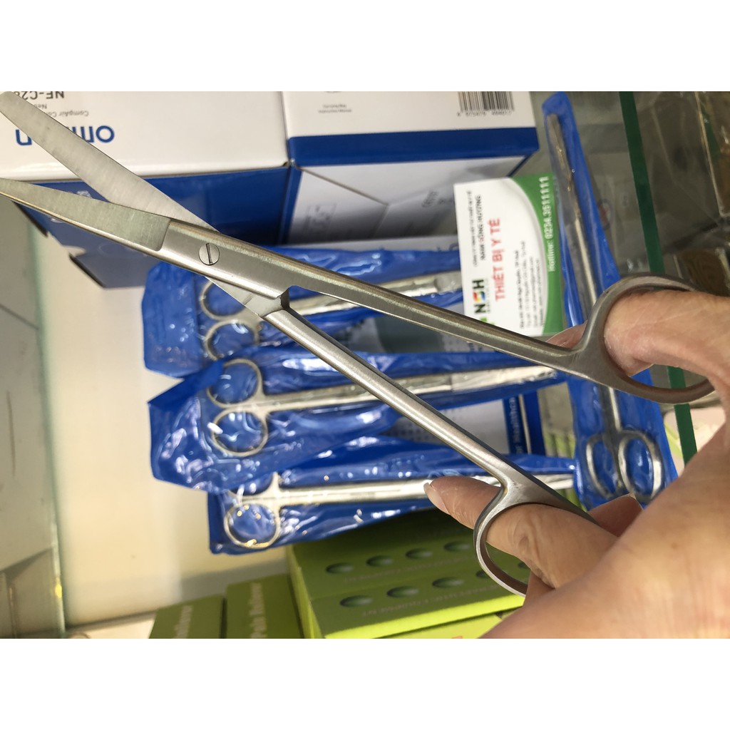 ✅ Kéo y tế kéo phẫu thuật KÉO CẮT THUỐC thẳng 1 một đầu nhọn 1 một đầu tù, kéo y tế thẳng 1 một đầu tù 1 một đầu nhọn