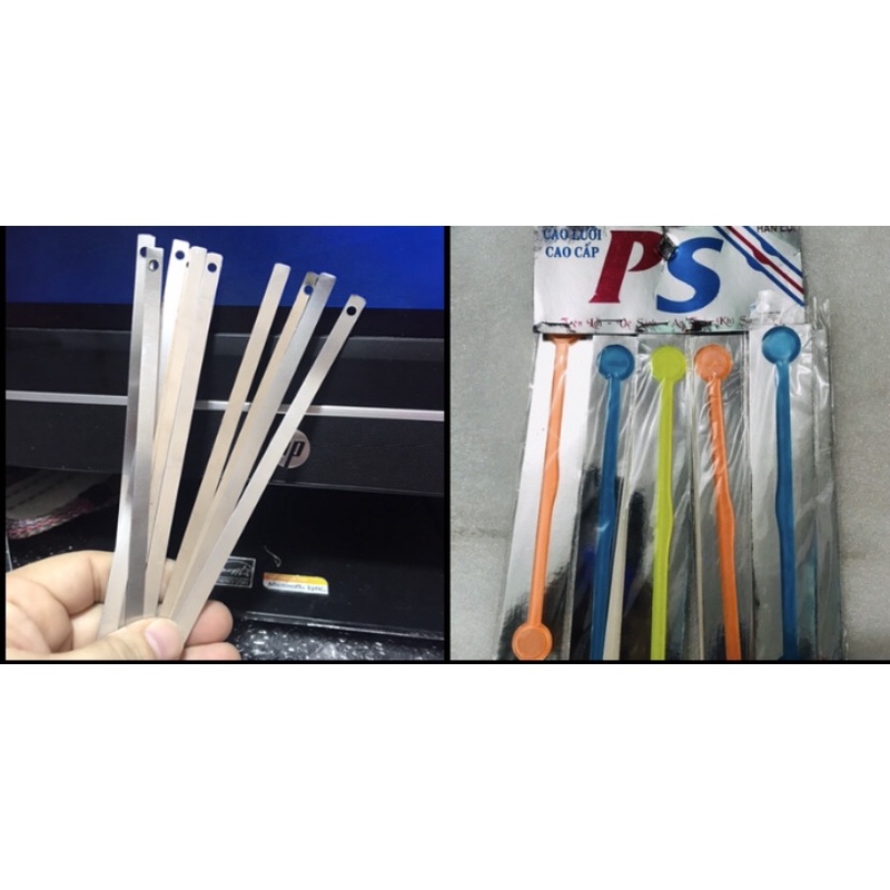 😋Set 10 Cây CẠO LƯỠI THẲNG, Nhựa- inox