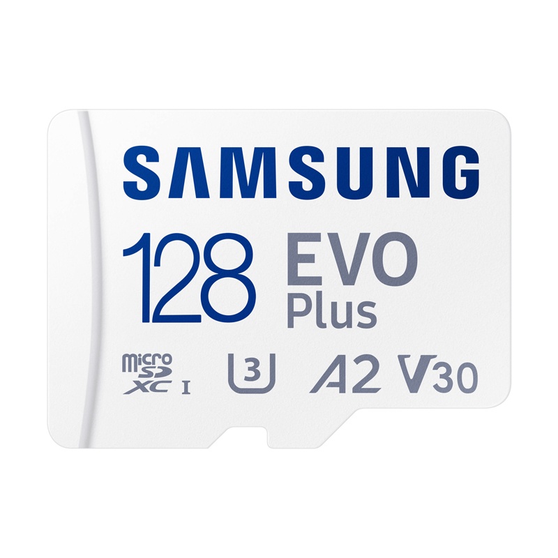 Thẻ nhớ MicroSDXC Samsung Evo Plus 128GB U3 4K R130MB/s W60MB/s kèm adapter box Anh New 2022 (trắng) Nhất Tín Computer