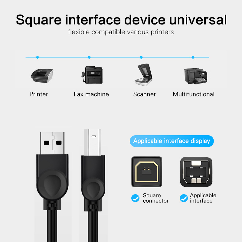 HdoorLink Dây Cáp Usb 2.0 1m 3m Cho Máy In Canon Epson