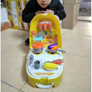 Bộ đồ chơi dụng cụ nhà bếp ( Enfa vàng)