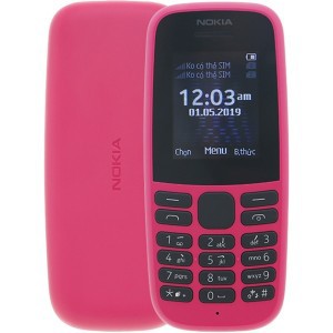 Điện thoại Nokia 105 Dual SIM (2 sim) và 1 sim - Hàng Chính hãng máy cũ đã bao gồm bin + sạc