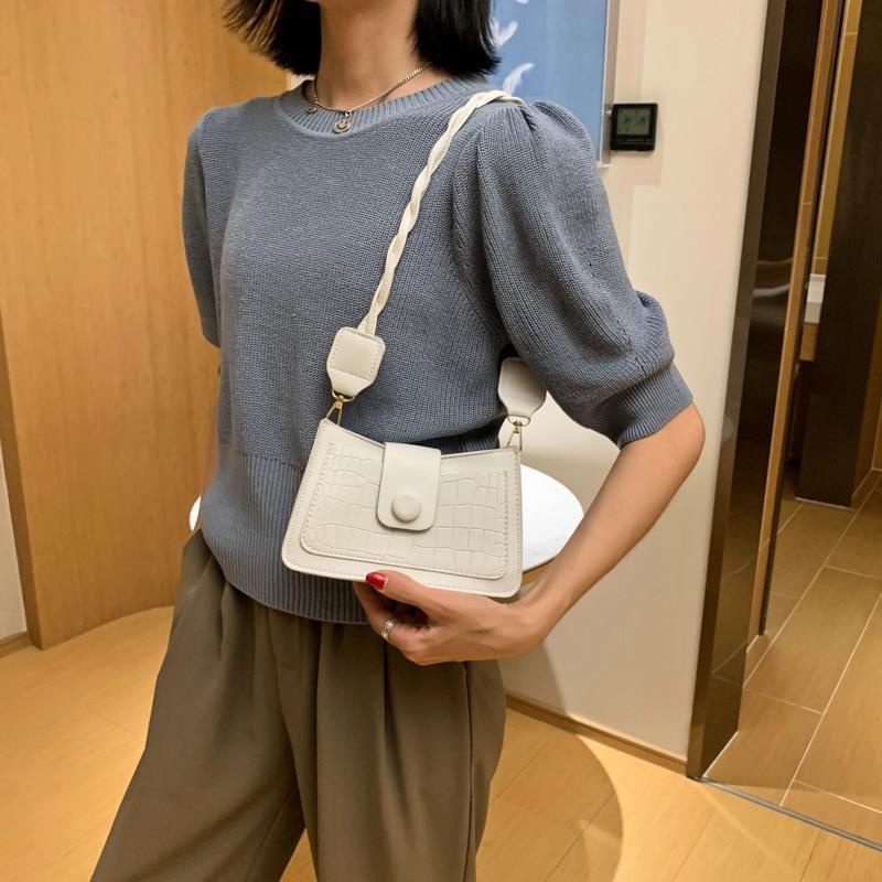 Túi xách nữ mini đeo vai dáng vuông dây da xoắn hợp thời trang - QV6 Shop