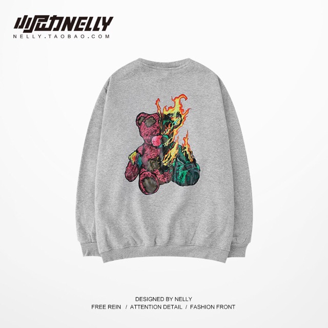 [ Đủ size ] Áo nỉ da cá dày dặn hình GẤU LỬA sắc nét form UNISEX nam nữ _ My MYMY UNISEX | BigBuy360 - bigbuy360.vn