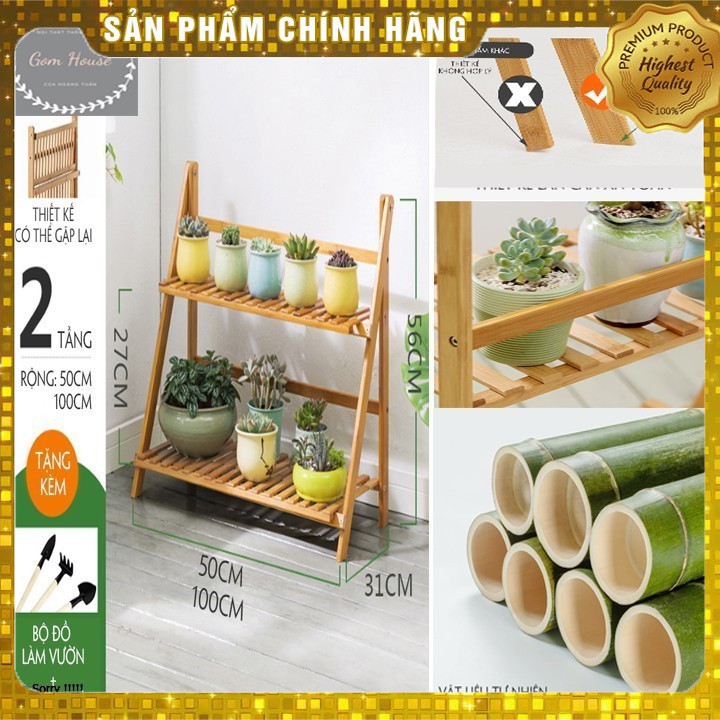 kệ cây cảnh 2 tầng