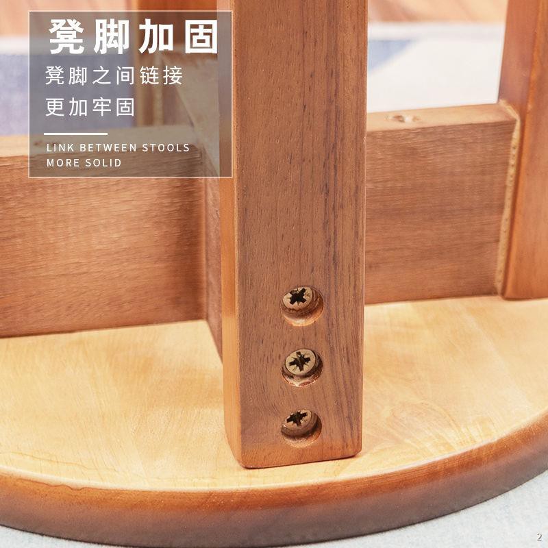 ▦◈☏miễn phí lắp đặt gia dụng gỗ nguyên khối nhỏ ghế đẩu cộng với sofa dày đơn giản bàn cà phê trẻ em bằng thấp th
