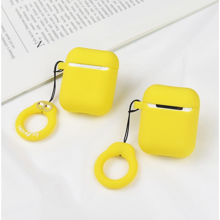 Ốp AirPods cao su Minion 3D bảo vệ tai nghe AirPods 1 | 2 kèm Móc Treo