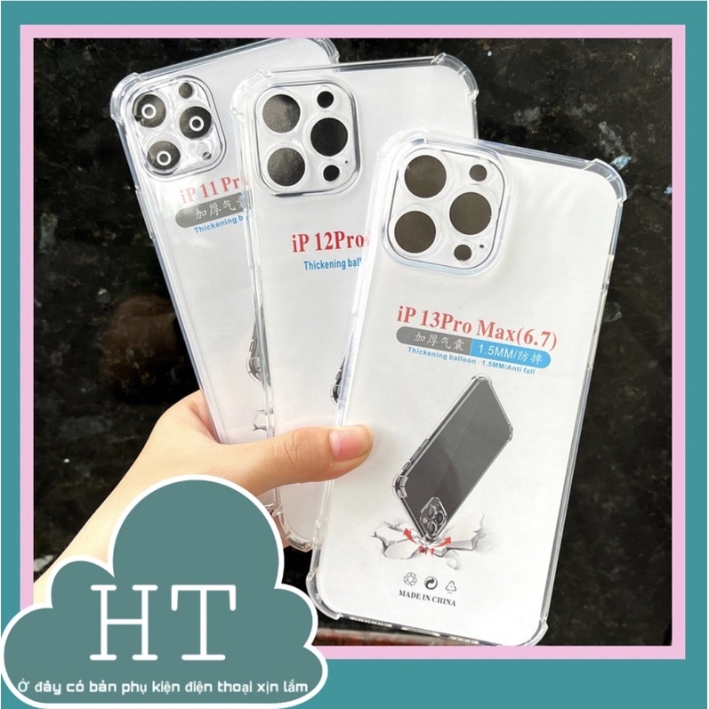 Ốp lưng Iphone chống sốc trong suốt 6/6+/7+/8+/X/XR/11/12PROMAX/13PROMAX/14PROMAX/15PROMAX