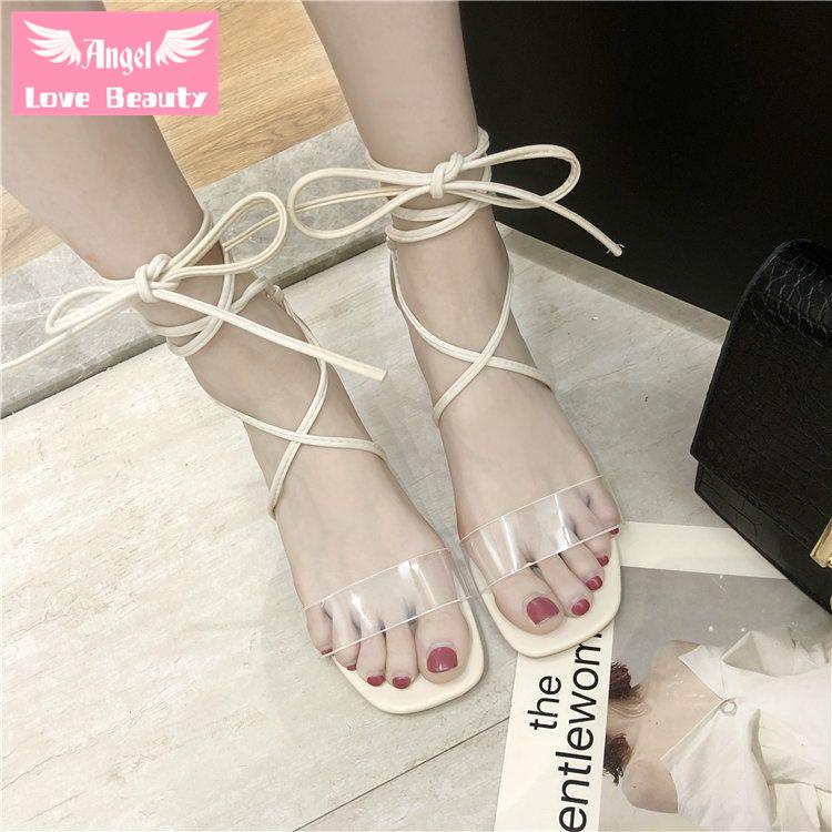 Giày Sandal Cao Gót Cột Dây Chéo Thời Trang Mùa Hè Hàng Mới Dành Cho Bạn Nữ 2022