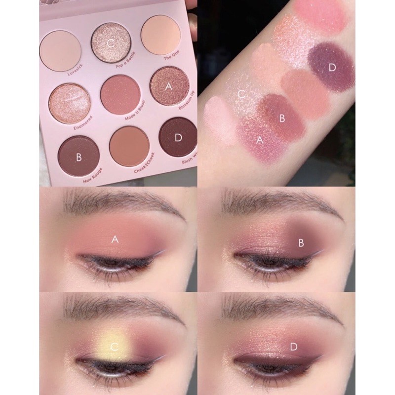 Bảng mắt GUICAMI Bare Mood và Blush Crush