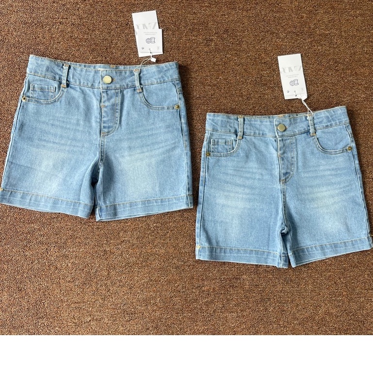 -QUẦN SHORT JEAN TRÊN GỐI ZARA VẢI SIÊU MỀM - CHO BÉ TRAI VÀ BÉ GÁI  -MÃ QBG05