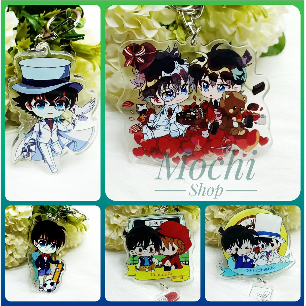 Móc khóa mica nhân vật Conan