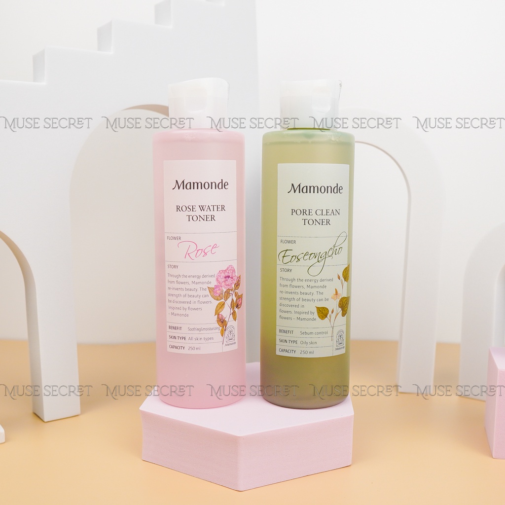 [Quà Tặng Khẩu Trang] Nước Hoa Hồng Mamonde - Cung cấp độ ẩm, kiềm dầu, se khít lỗ chân lông 250ml | BigBuy360 - bigbuy360.vn
