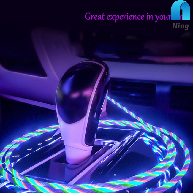 Dây Cáp Sạc Nhanh Truyền Dữ Liệu Có Đèn LED Đầu Nam Châm Cổng Micro USB Type-C Cho Điện Thoại Android IOS