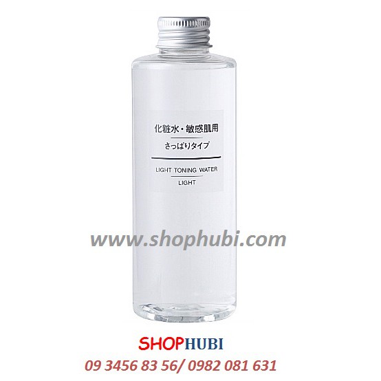 Nước hoa hồng da dầu, da hỗn hợp Muji Light Toning Water Light 200ml