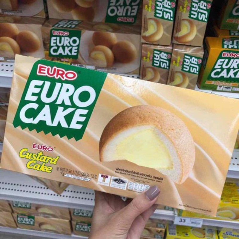 Bánh trứng Euro Custard Cake Thái Lan 204gr