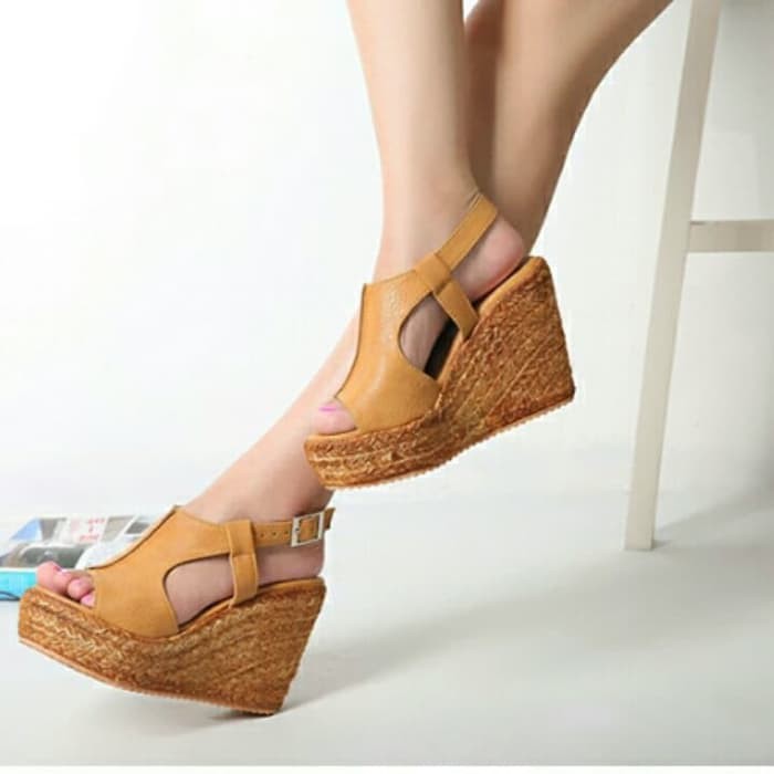 Giày Nữ Đế Xuồng Màu Nâu Nhập Khẩu Cao Cấp Cc 1860 ND732 Diva Tan - Nâu 36